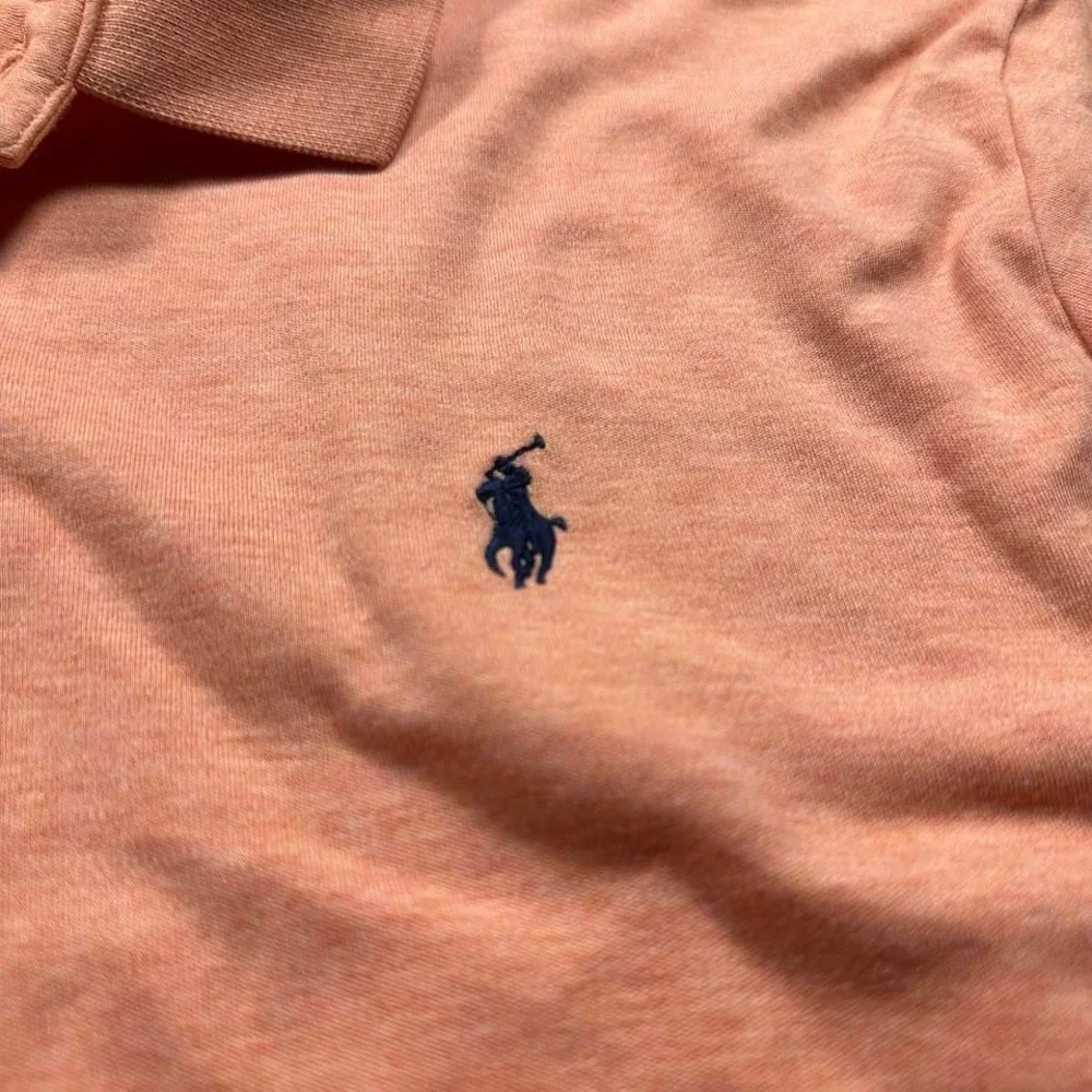 Polo Ralph Lauren Polo Shirt Mens XXL Peach Orange Short Sleeve Pony Logo